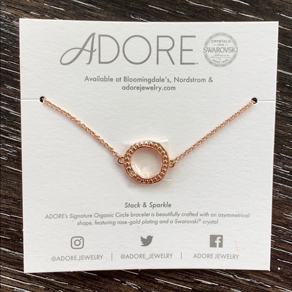 Rose Gold Tone Reversible Bracelet 19$